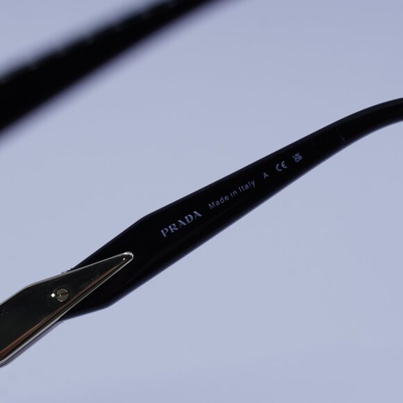 Prada PR65ZS ZVN09T Sunglasses Pale Gold Oval Frame - Picture 7 of 13